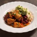 Kycklingchili med ris och guacamole