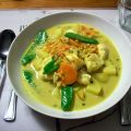 Fiskgryta med röda linser