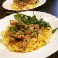 Vardagsmat - sås med färsk skinka till pasta