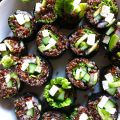 Vegansushi med quinoa, tofu och avokado