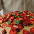 Istället för tiramisu med jordgubbar