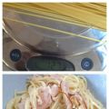 Spagetti carbonara - 390 kcal