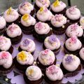 Minicupcakes med orkidéer