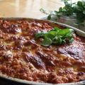 Lasagne på kalkonfärs och mozzarella