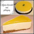 Ananas-cheesecake med gelétopping