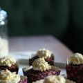Rödbetsmuffins med citronglasyr