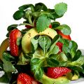 Sallad på grönsaker och frukt