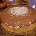 Chokladig cheesecake med tryffeltäcke