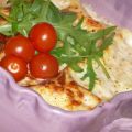 Italiensk lasagne med par­ma­skin­ka och tomat