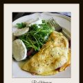 Omelett med sallad & buffelmozzarella