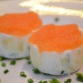 Mandelpotatisstubbar med löjrom