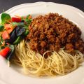 Köttfärssås och spagetti