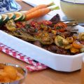 Grilllad högrev med marinerade tomater