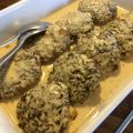 Köttfärsbiffar i senapssås