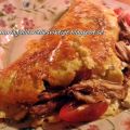Omelett med Cheddar och Pulled Pork