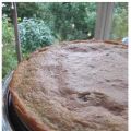 Vit kladdkaka med apelsin krokant