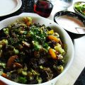 Blomkål och broccolipytt med rostbiff    (lchf)