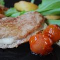 Mozzarella fylld  skinksnitzeln
