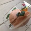 Melon- och ananassorbet