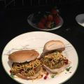 Gujarati dabeli (double roti)