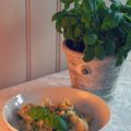 Näsdukspasta med pesto alla genovese