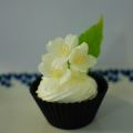 White Flower Cupcake