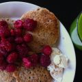 Havrepannkakor och grön smoothie