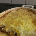 Supergod köttfärsgratäng med blomkålsmos