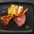 Grytstekt entrecôte med picklade primörer