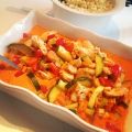 Ajvarkyckling med pasta