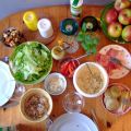 Sallad med hemmagjorda Vitlökskrutonger!