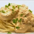 Pastasås med fläskfilé och kantareller