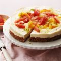 cheesecake med kvarg och citrussallad - 295 kcal