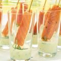 Gravad lax på spett med limesås