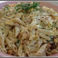 Pastasallad med kycklingfilé och curry