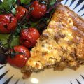 Glutenfri köttfärspaj med zucchini och getost