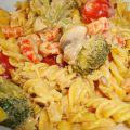 Pasta med kräftstjärtar