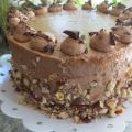 Banana Chocolate Hazelnut Caramel Cake