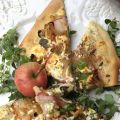 Pizza Bianco med äpple, lök och fetaost