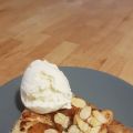 Äppelpizza med mandel