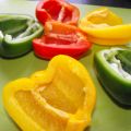 Paprika halvor med köttfärs och fetaost röra