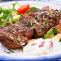 Grillad entrecote på spett