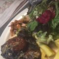 Portobello-quesadilla-fylld med ädelost