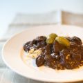 Köttgryta med smak av ädelost