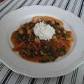 Het vegetarisk gryta med kokossalsa