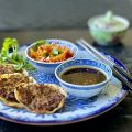 Dumplings - smashade med fläskfärs och ingefära