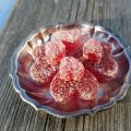 Gelé godis med hallonsmak