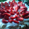 Pavlova med jordgubbar