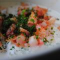 Lax med bacon, soltorkade tomater & fetaost