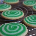 Snurrade mördegskakor smaksatt med lime